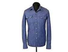 Levi’s Men's 1955 Sawtooth Japanese Selvedge Denim Slim Fit Shirt