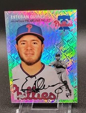 2023 Chrome Platinum Anniversary Topps Refractor /499 #176 Esteban Quiroz