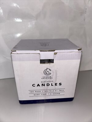 Candle Charisma Chime Candles 4'', White, 70 Pack