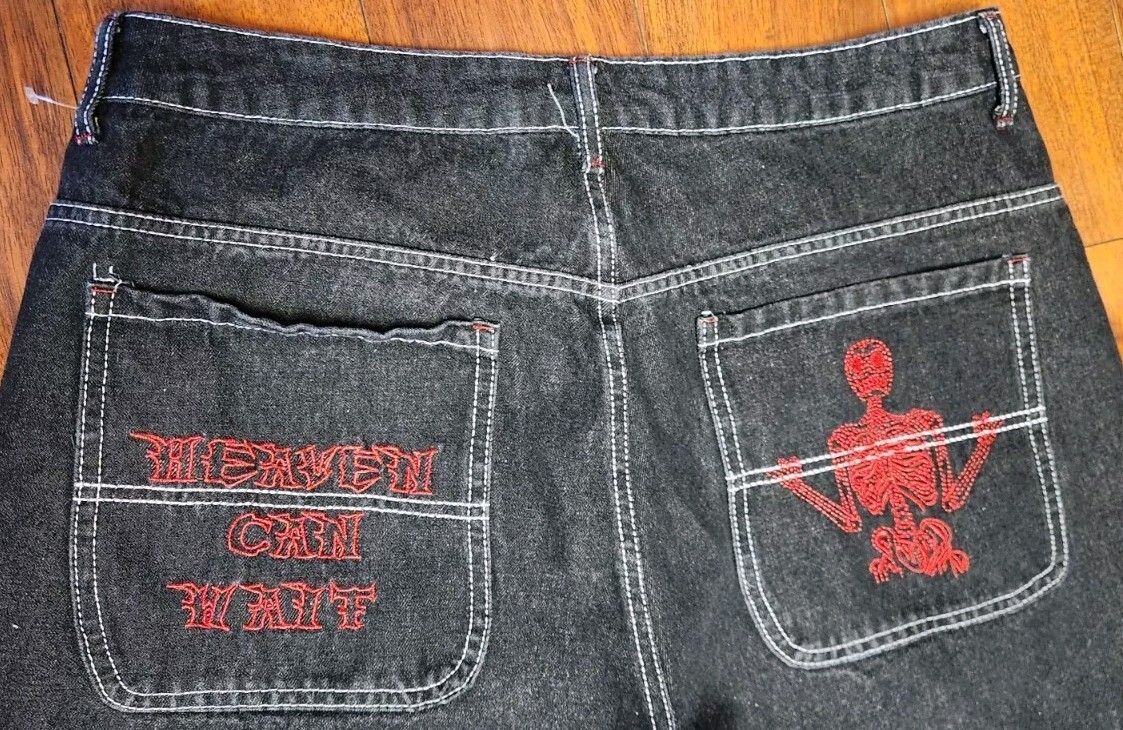 Heaven Can Wait Exclusive Jeans Men XL 35x30 Pants Skull