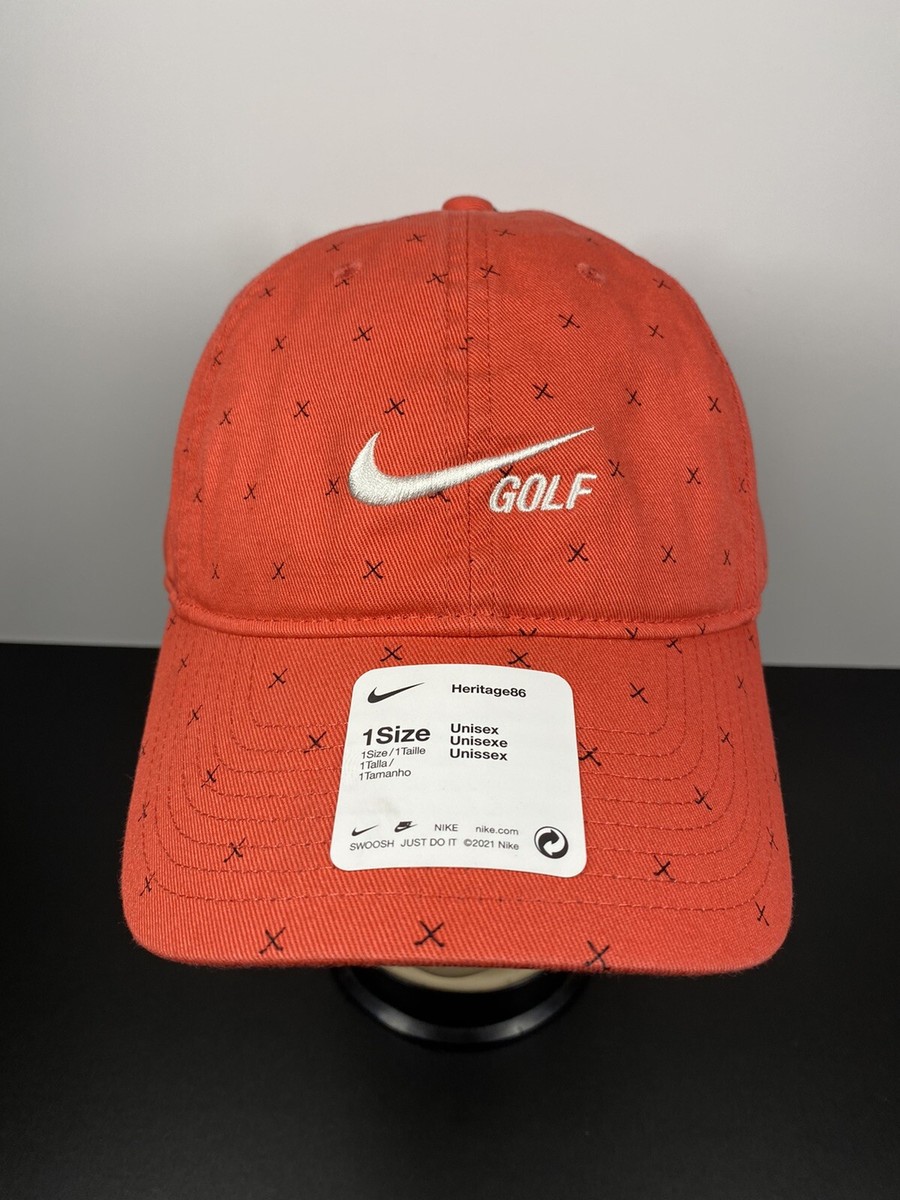 Nike Golf Heritage86 Washed Club Performance Adjustable Hat Red  (DA3388-631) New - Main Image