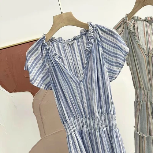 Brand New Rails Amellia Dress - New Haven Stripe $218 - Picture 6 of 11