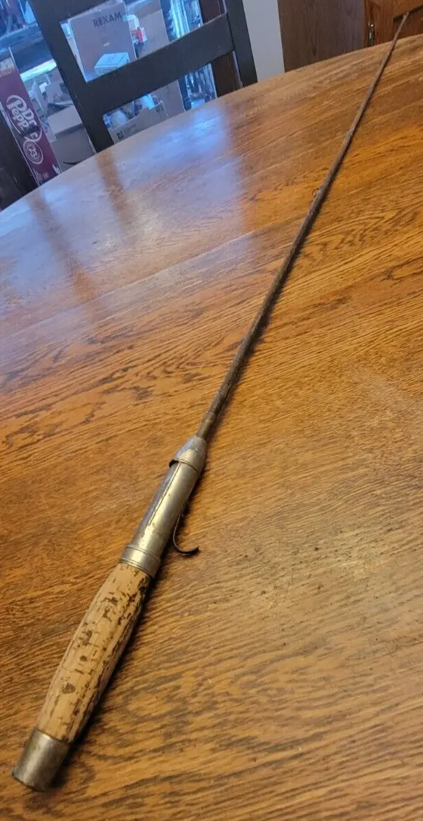 Vintage Sunnybrook Steel Metal Casting Fishing Rod 4' 1-Piece