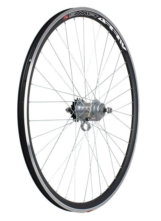 Hinterrad 26 Zoll Shimano Nexus 3-Gang-Nabe mit Zubehör, Konusfelge schwarz - Bild 2 von 4