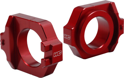 Works Connection Elite Axle Blocks Red 17-205