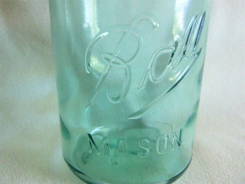Blue Ball Quart Shoulder Seal/Sheepnose Perfect Mason Jar Zinc Lid 1910-1923 - Picture 2 of 5