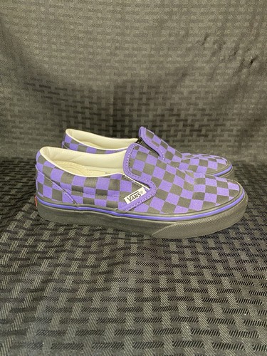 Vans lila HKM Schachbrett Turnschuhe Kinder Größe 2,5