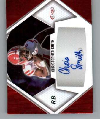 2023 SAGE Low Series Autograph Red #A-CS Christopher Smith RC Rookie AUTO