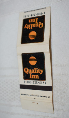 Quality Inn Hotel 20 Strike Matchbook Cover