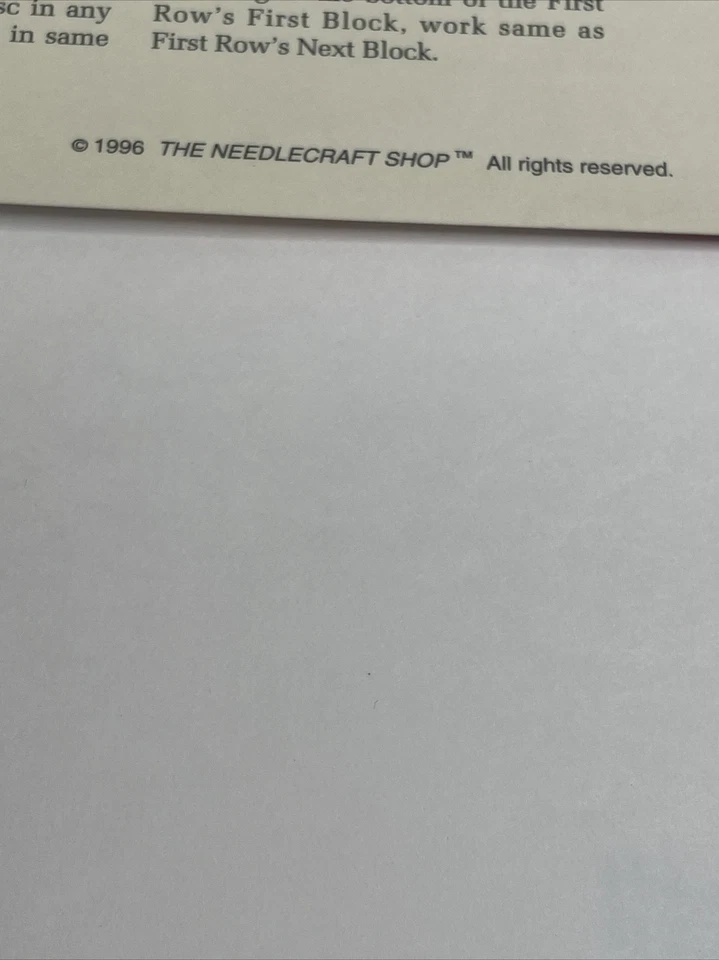 Indian Summer Afghan Victorian Elegance Crochet Pattern Card Needlecraft Shop - Image 4 of 4