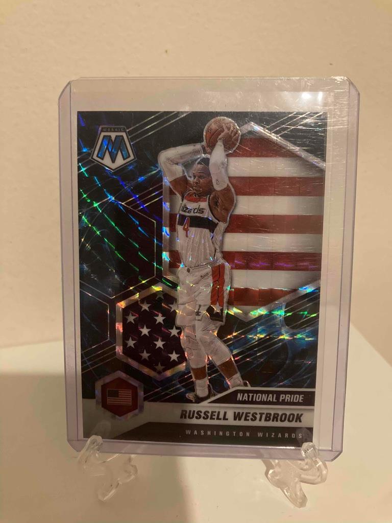 2020-21 Mosaic National Pride Genesis Prizm Russell Westbrook #253 Wizards