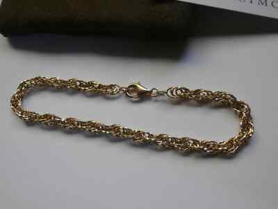 Ross Simons 14k Gold Over Sterling Silver Designer Twisted Rope Link  Bracelet