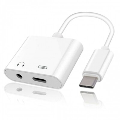 For Samsung Galaxy A14 A54 5G USB-C Headphone Adapter Earphone 3.5mm Jack Type-C