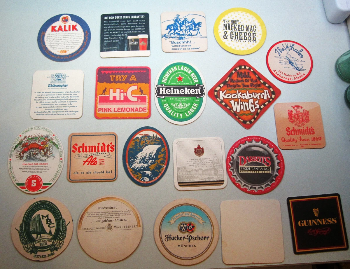 Vintage Beer Coasters Lot of 20 Different Brewery s Mostly NOS