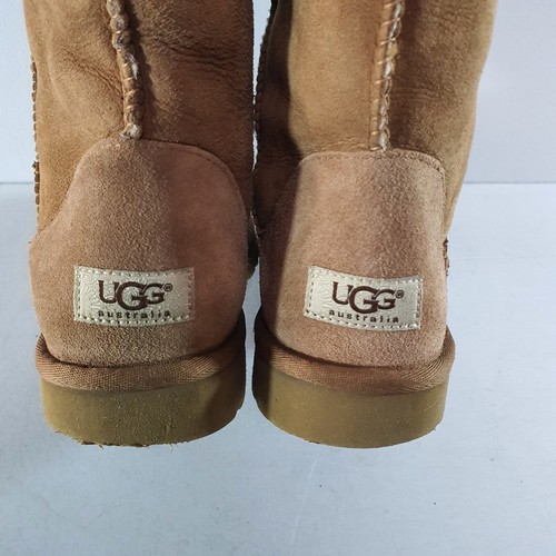UGG Boots Chestnut Classic Bailey Tall Long Boots Sheepskin Size UK 7.5 US 9 - Picture 14 of 22