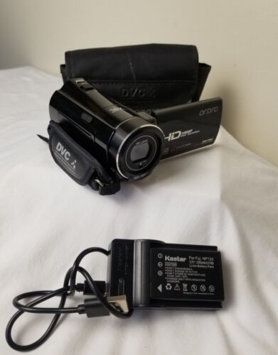 ORDRO HDV-V7 Digital Video Camera Camcorder 1080P W/ Case and Charger Tested