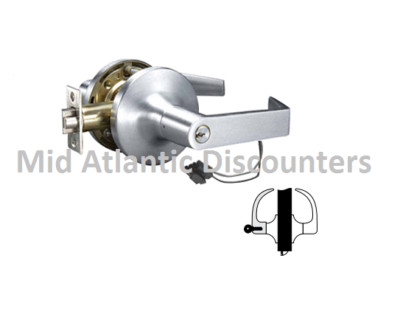 Securex Electric Lockset Door Handle Fail Secure Keyed 5491LN Satin Chrome Lever