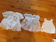Madonna Vintage Christening Set Sheer Dress Cape Slip