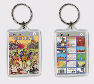 North & South Commodore Amiga Schlüsselanhänger Keyring