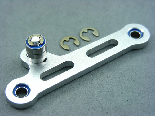 Vintage Z-Speed HPI Super Nitro RS4 Mini Polished Side Belt Tensioner & Bearings - Picture 6 of 7