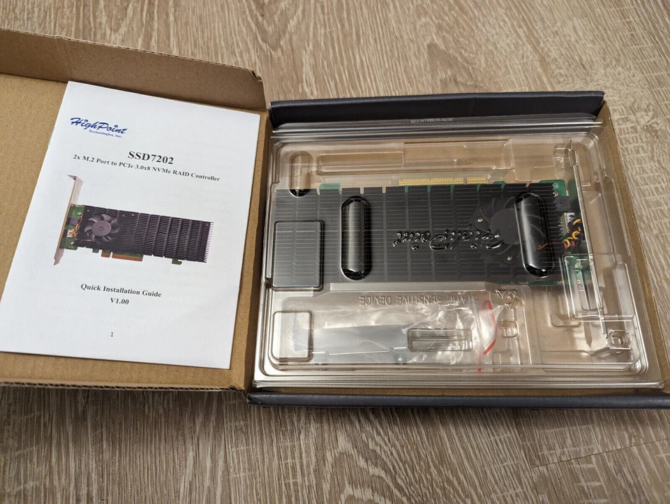 HighPoint Low-Profile bootable NVMe RAID Controller SSD7202 - Image 3 of 4