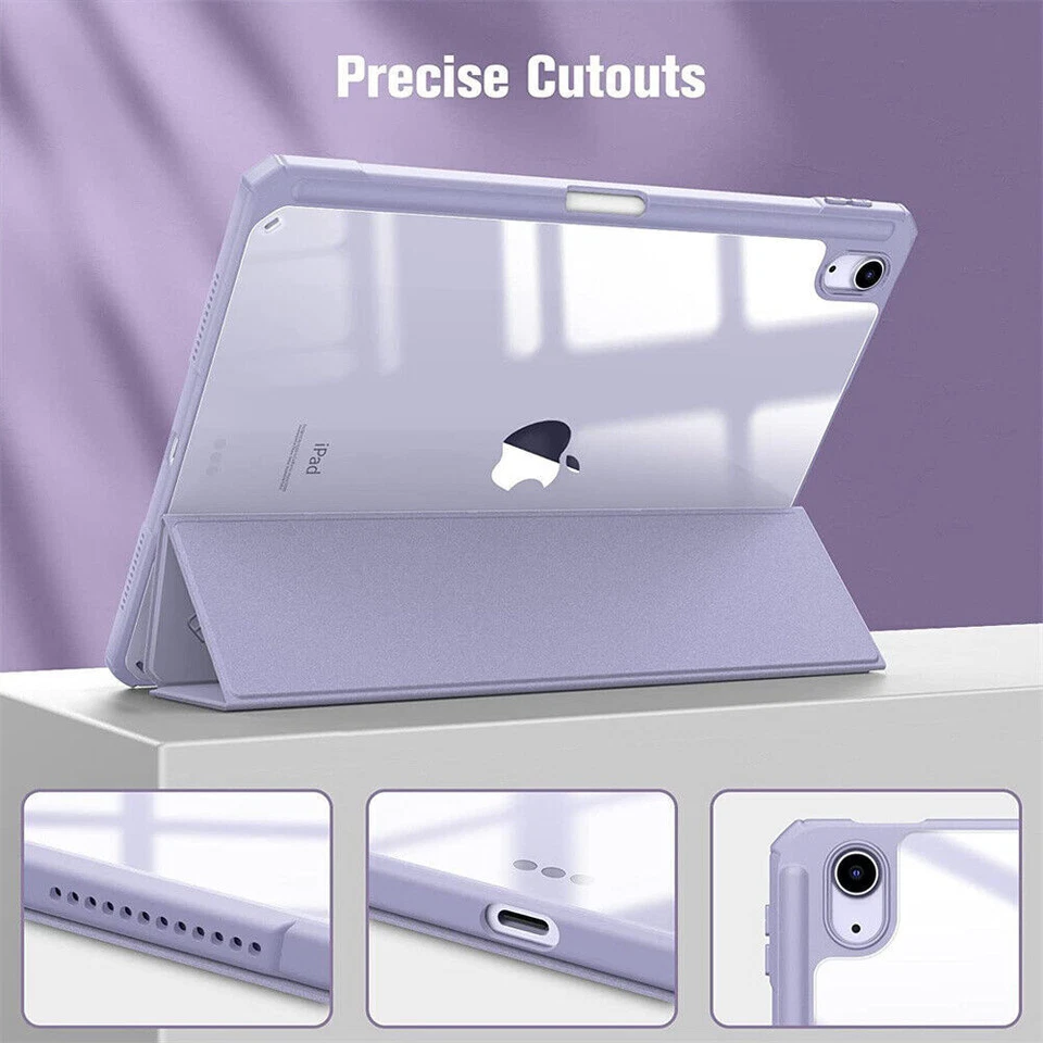 Transparent iPad case with Pencil Holder - Slim Fit - Smart Cover - Image 2 of 4