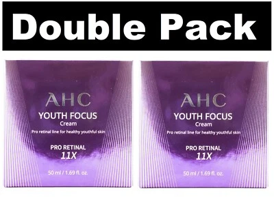 2 x AHC Youth Focus Cream, 50 ml Original Factory Sealed BRAND NEW Made in Korea