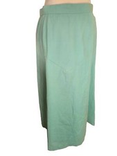 Teal 70s 80s A Line Skirt Cotton Western Classic Pastel Vintage
