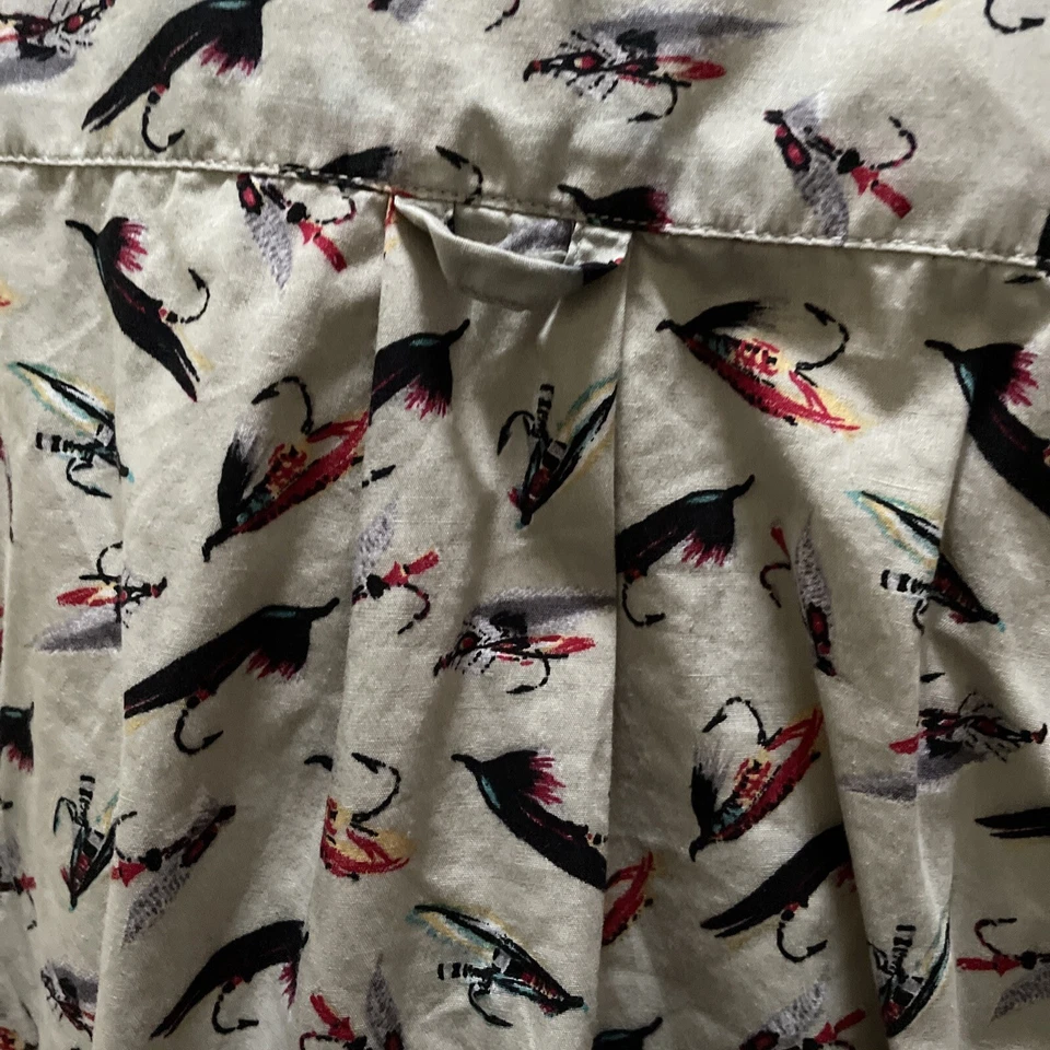 Columbia Fishing Lure Button Down Short Sleeve One Pocket Shirt Size XXL - Image 3 of 4