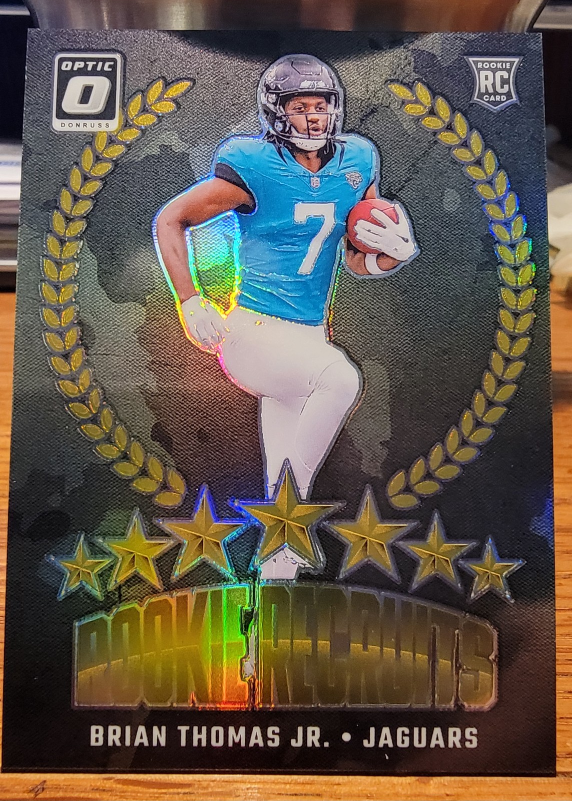 🔥🔥GOLD FOP 1/10 2024 Panini Donruss Optic Brian Thomas Jr Rookie Recruits🔥🔥
