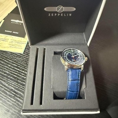 Zeppelin 100th Anniversary Navy Dial Watch Men s Genuine Limited Edition...