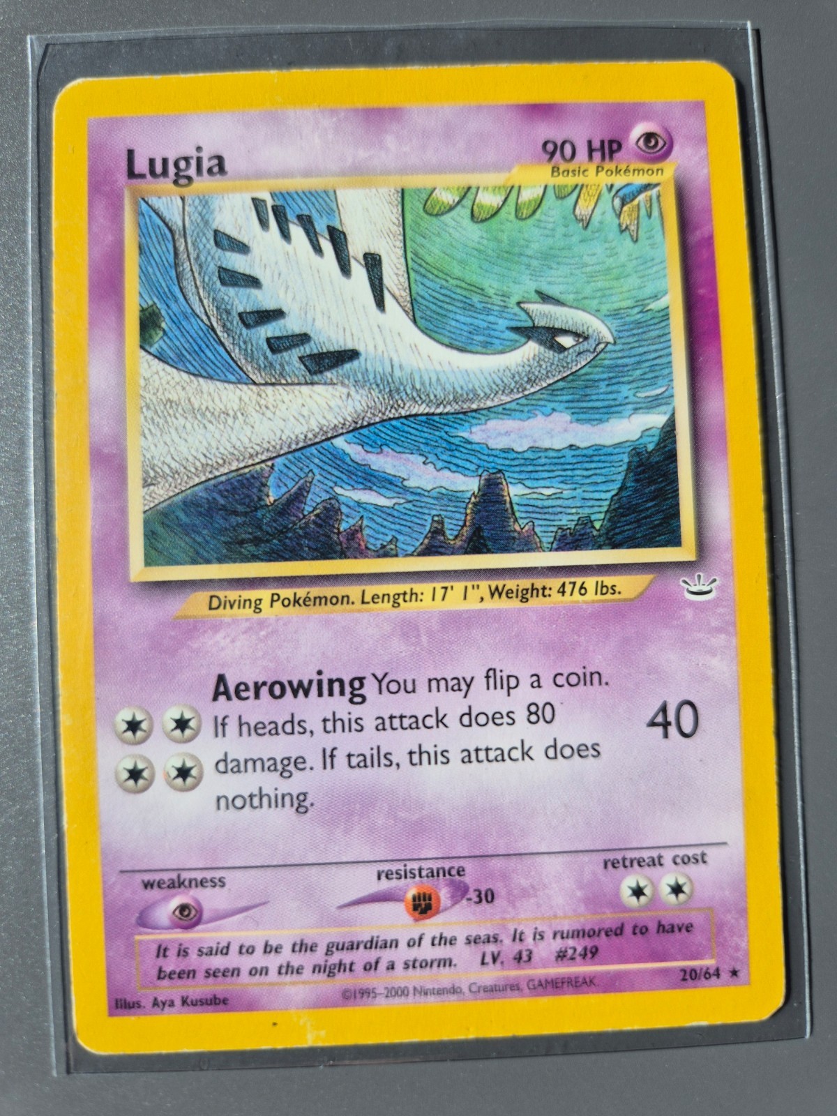 Lugia 20/64 Neo Revelation Rare Pokémon Card