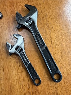 Crescent ATWJ2610VS 2 piece Wide Jaw Adjustable Wrench Set 6in. & 10in New