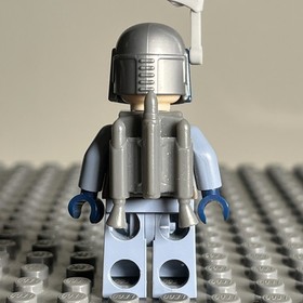 LEGO Star Wars Jango Fett Smile Minifigure sw0468 From Set 75015 Retired - 3B