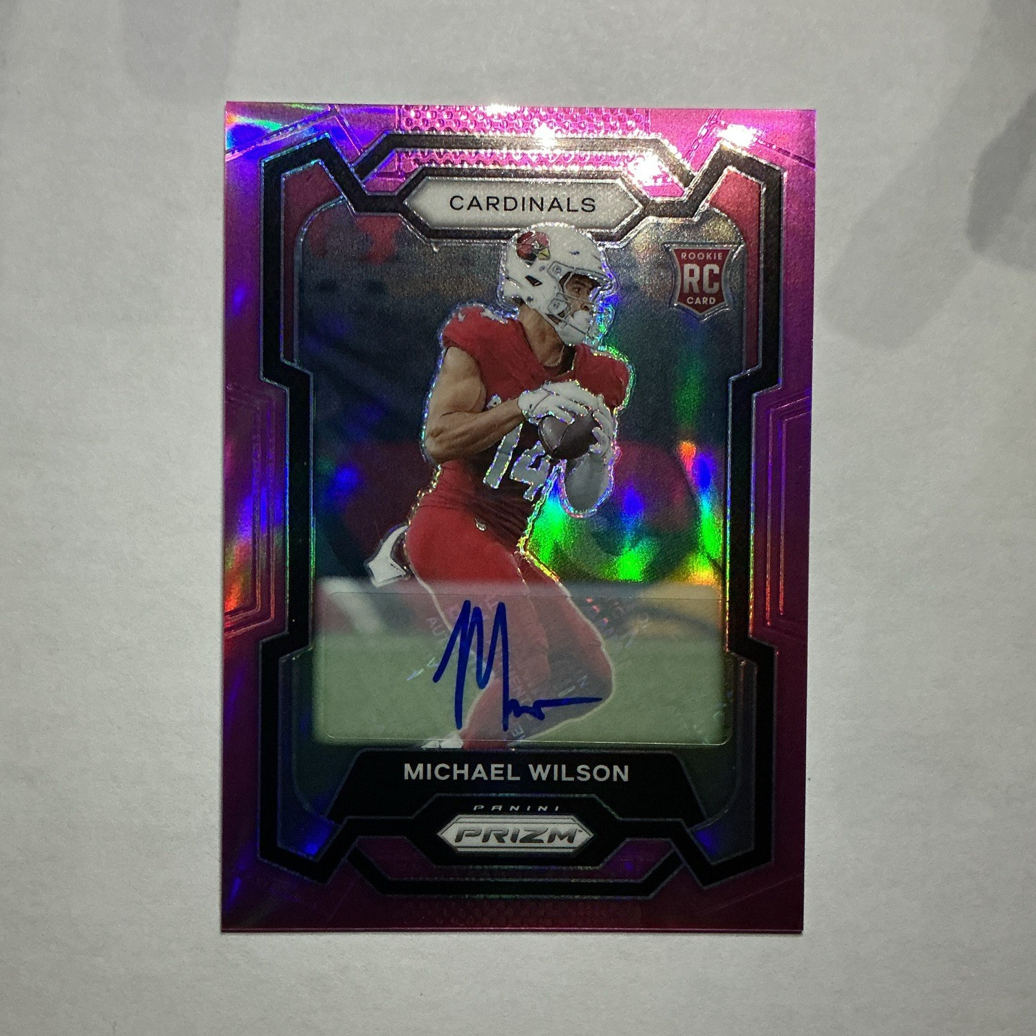 Michael Wilson Panini Prizm #303 Autograph-Pink