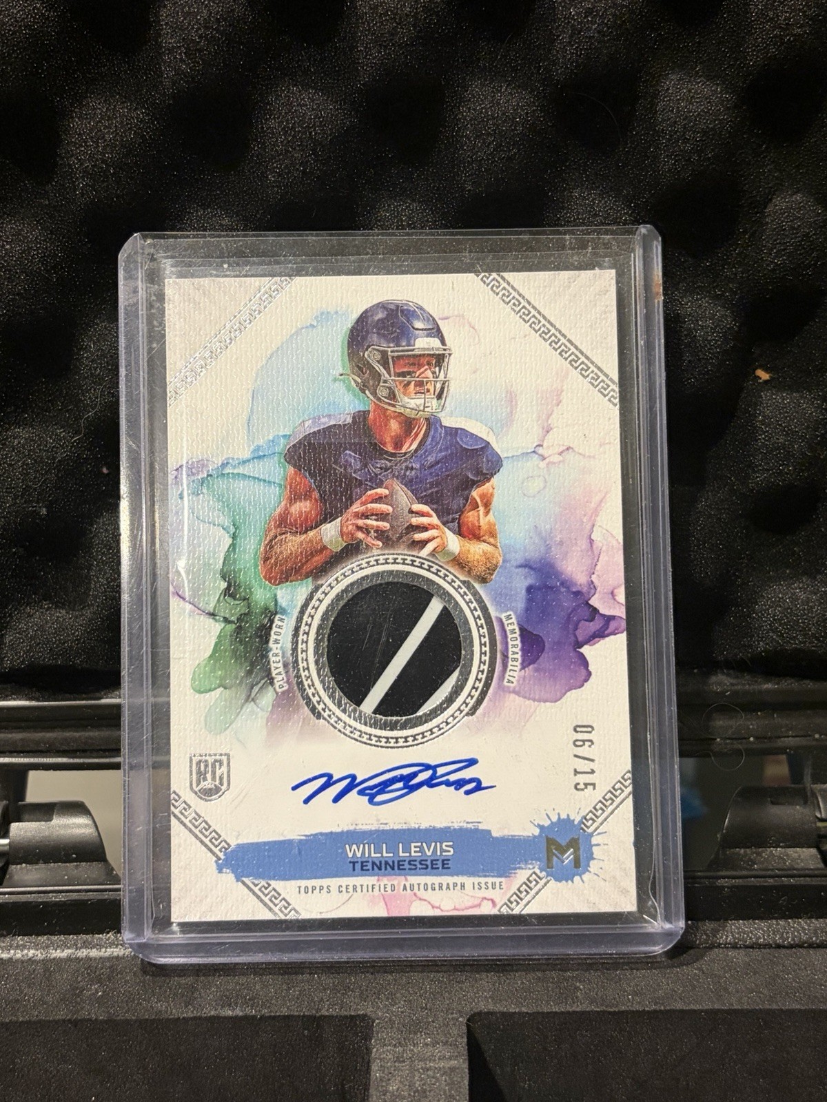 Will Levis Topps Motif Motif Rookie Relic Autograph #MRRWL Glove