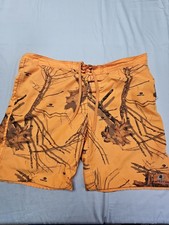 Mossy Oak Swimming Trunks Size Xl Orange Camouflage