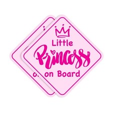 Stickios Little Princess on Board Stickers Non-Magnetic - Removable, Paint-...
