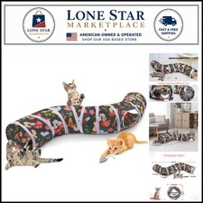 Interactive Foldable Tunnel for Cats, Rabbits, and Small Pets - Fun Play