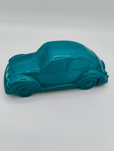 Avon Volkswagen Beetle Aftershave Car Shaped Bottle Vintage Teal