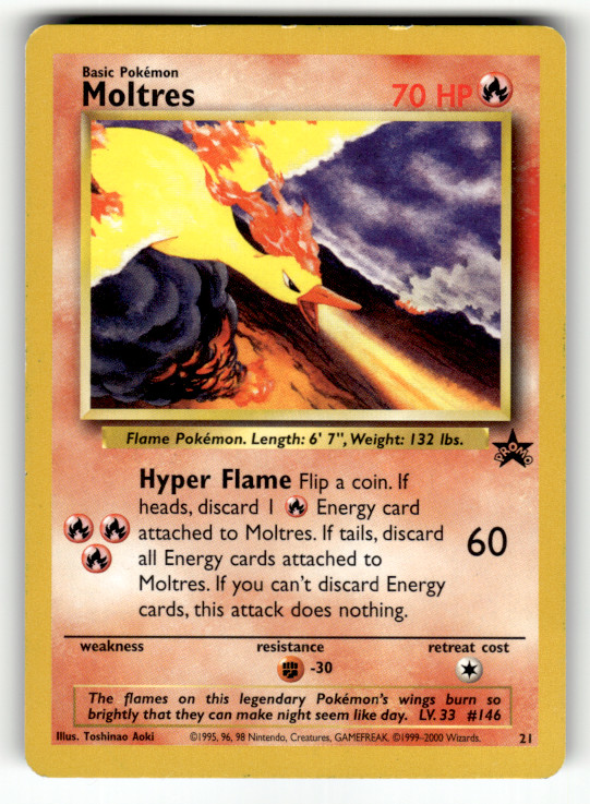 Moltres 21/53 Promo WoTC Promo