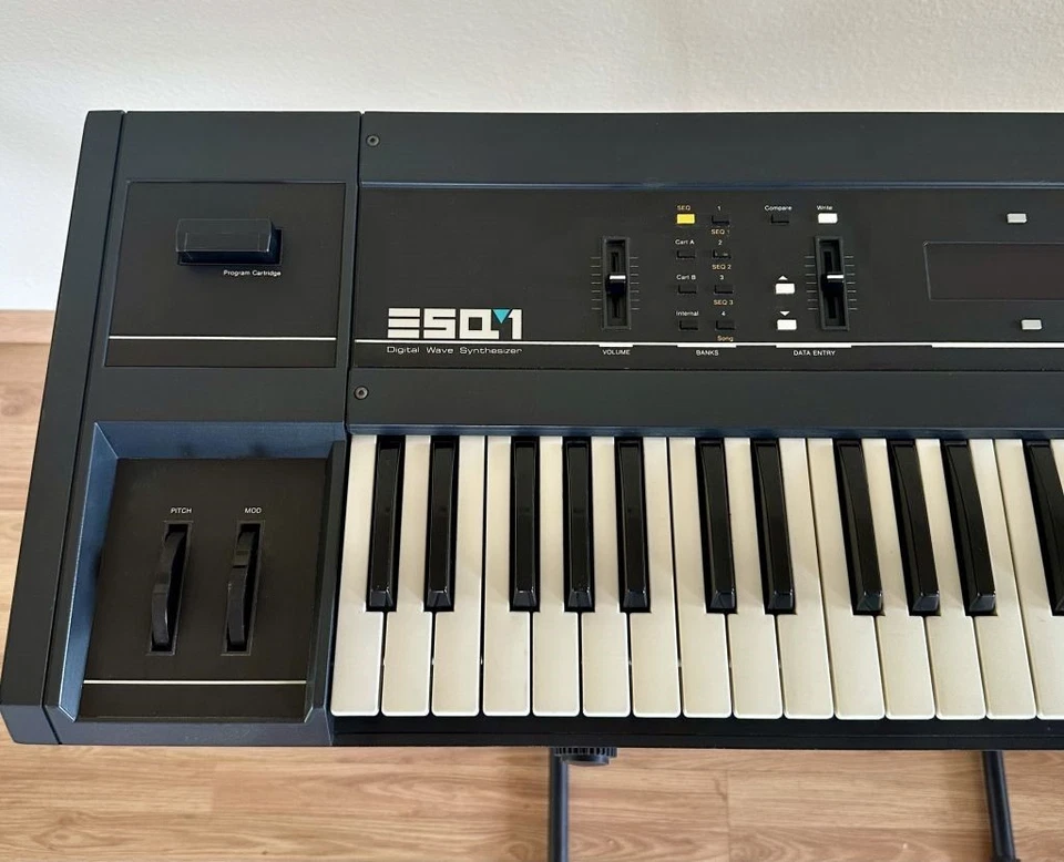 Ensoniq ESQ-1 Analog/Digital Polyphonic Synthesizer Workstation w/ Cartridge - Image 2 of 4