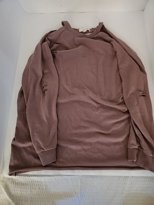Women's Juniors Active USA off The Shoulder Long Sleeve Shirt Size L