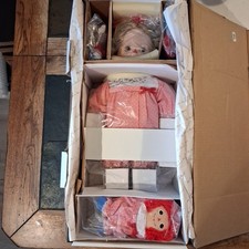 Raggedy Baby Annie Danbury Mint Porcelain Doll - Kelly RuBert 20" Collector Doll