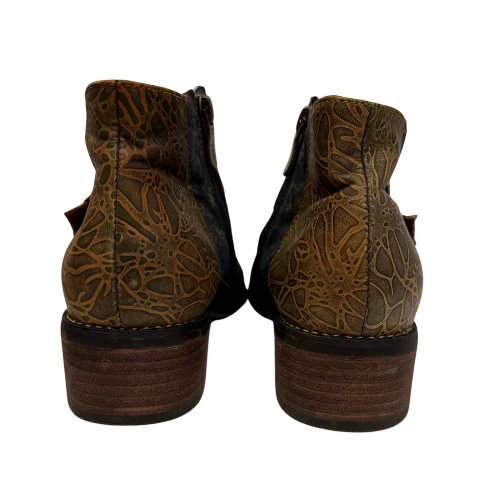 Spring Step L'Artiste Mujer GEORGIANA Botas, Botines Cuero Azul Talla 8 EU 40 Foto 4 de 4
