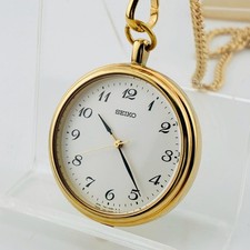 Battreplaced SEIKO Seiko Pocket Watch 7N01-0040 Gold