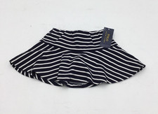 Polo Ralph Lauren Baby Girls Striped Skirt in Black White Sz 2/2T