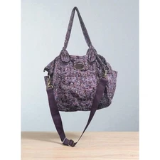 Marc By Marc Jacobs Shoulder Handbag Purple Abstract Print Crossbody Tote