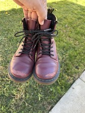 Dr Martens Kids Size 2 Delaney Burgundy Boots