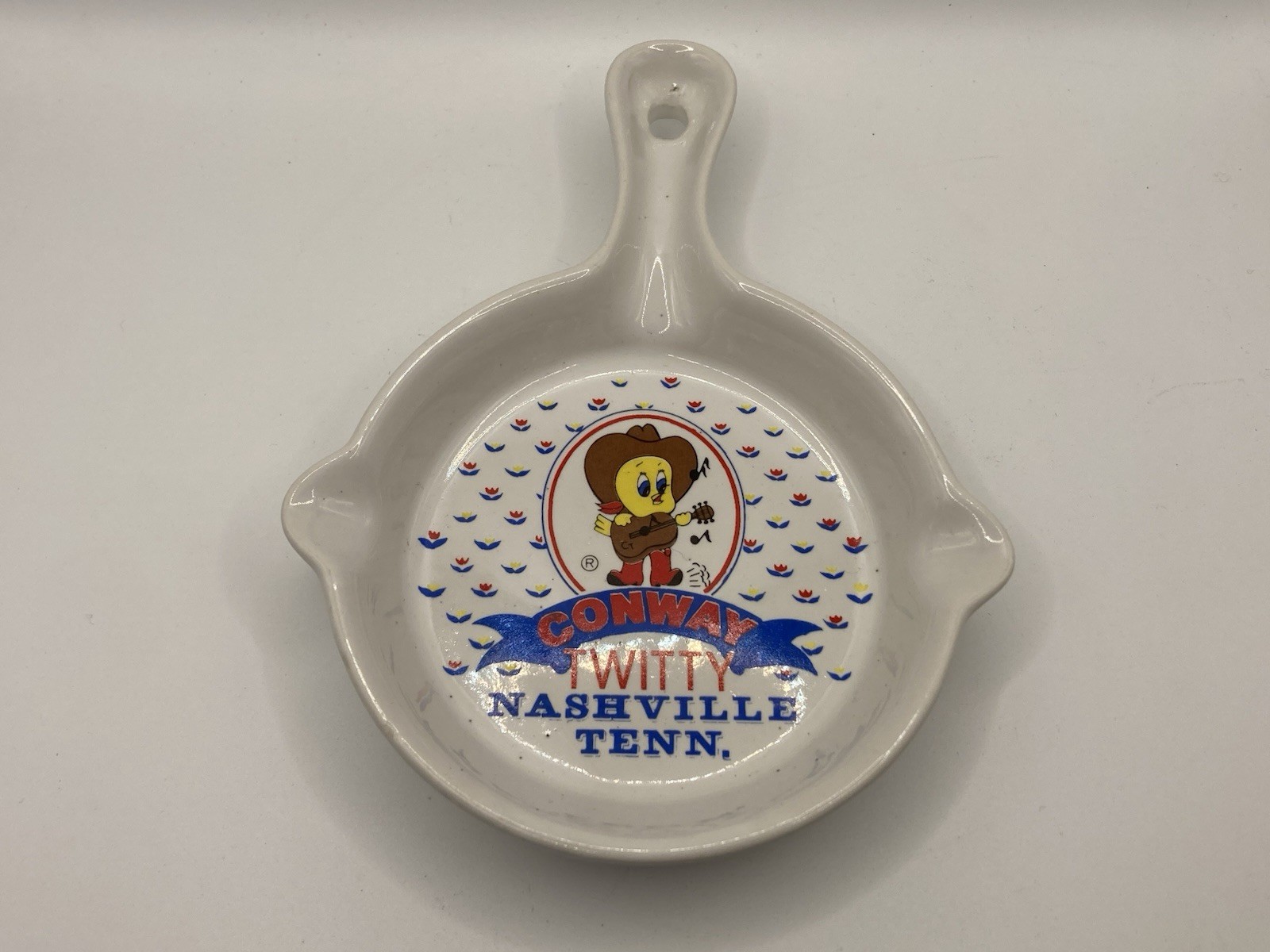 Conway Twitty Nashville TN Ceramic Frying Pan Ashtray